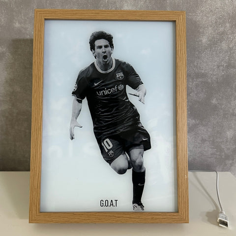 Messi 2011 UCL- GOAT LED Frame