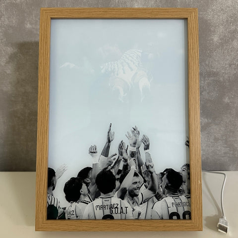 Messi in the Sky - GOAT LED Frame