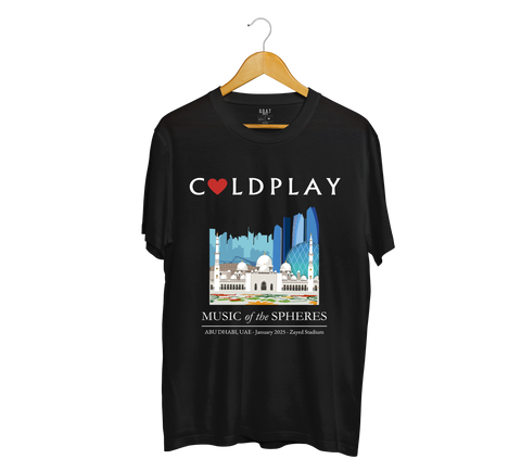 Cold play x Abu Dhabi Skyline T-Shirt