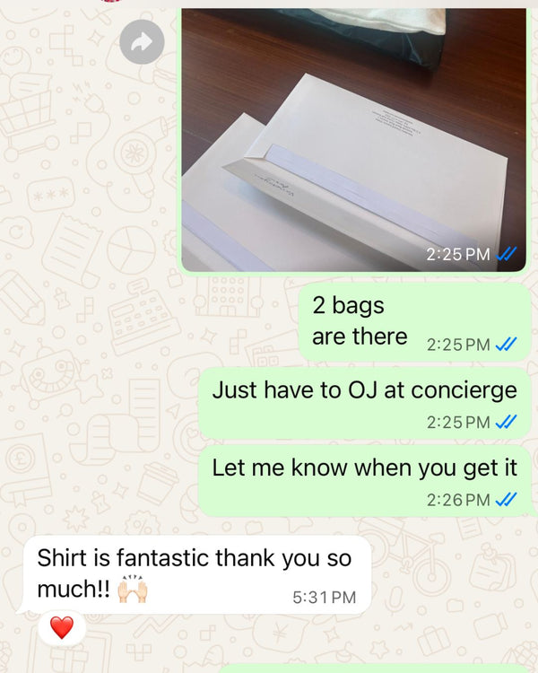 Customer conversation screenshot
