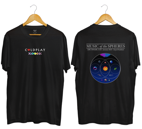 Cold play x Music of the Spheres T-Shirt - Double-Sided Print