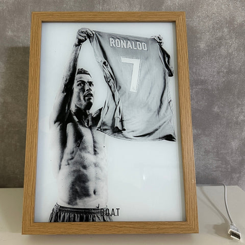 CR7 Jersey - GOAT LED Frame
