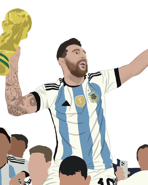 Leo's World Cup - Back Print (Kids)