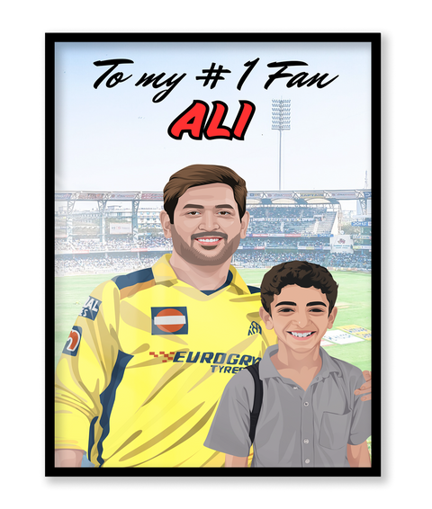 MS Dhoni Fan Portrait