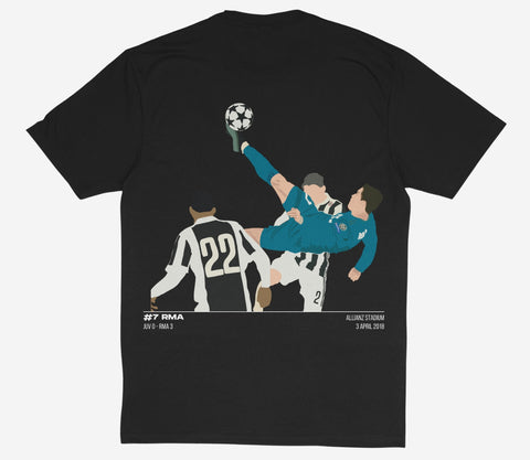 CR7's Bicycle Kick - Back Print