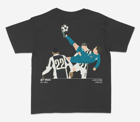 CR7's Bicycle Kick - Back Print (Kids)