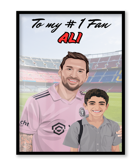 Messi Fan Portrait